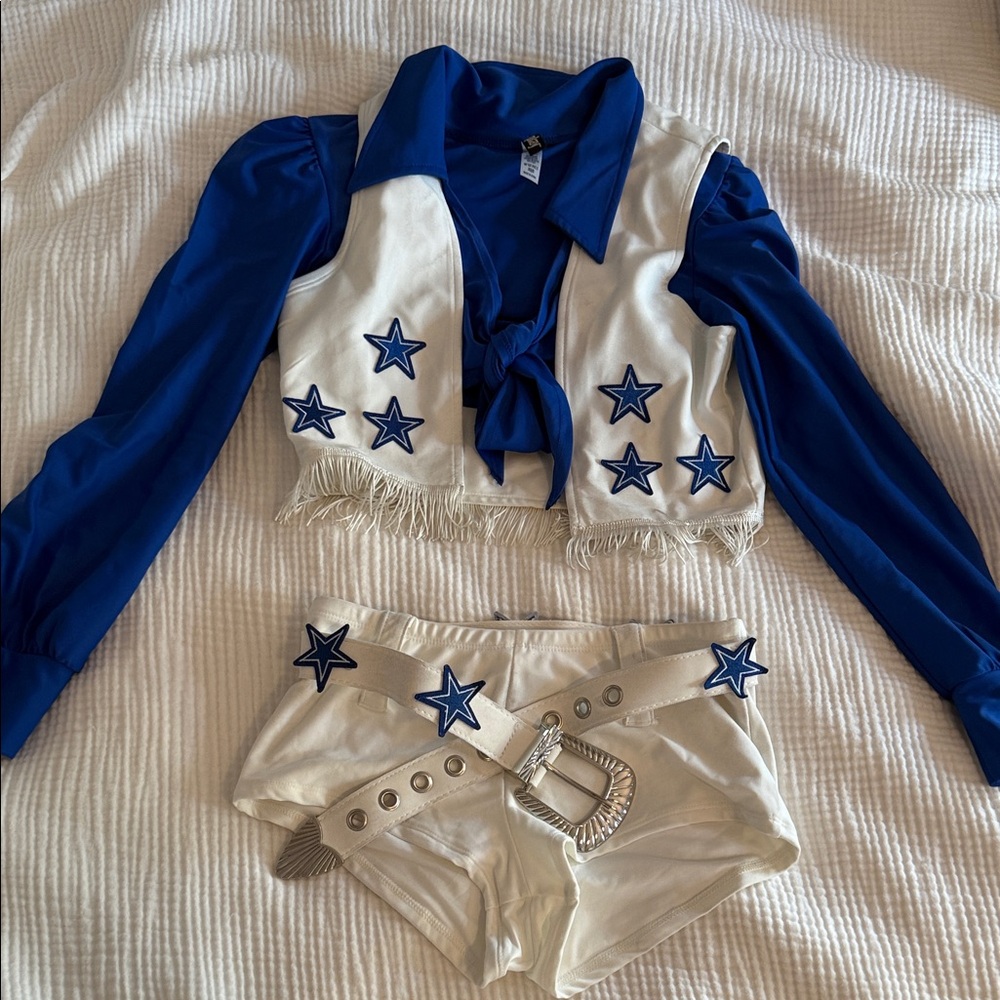 Starry Blue and White Kids Costume Set